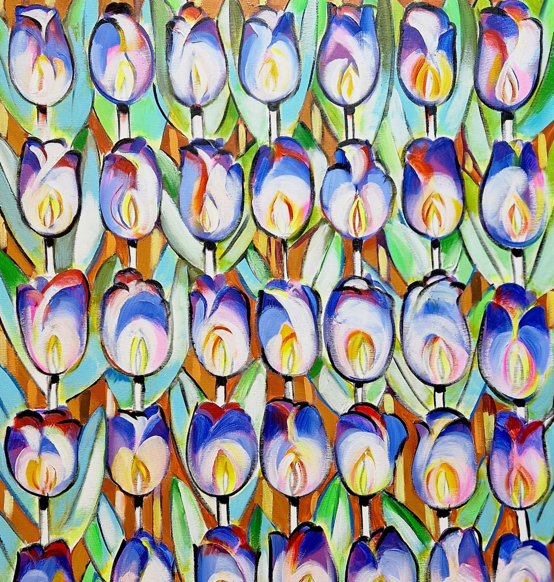 David Pataraia. Tulipany.